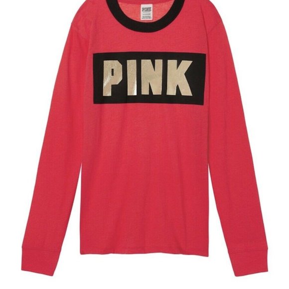 NEW Victoria's Secret PINK Long-Sleeve - L - Picture 2 of 3
